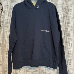 Lonely Ghost Navy Blue Hoodie